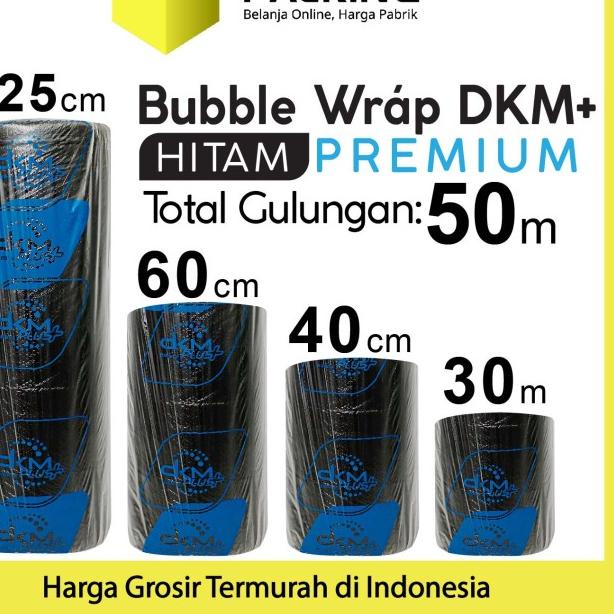 

Plastik Bubble Wrap Hitam 60cm x 50m DKM PLUS Bubblewrap ROLL