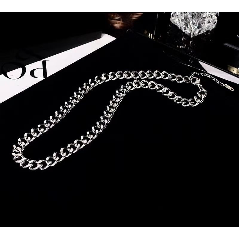 kalung rantai silver pria wanita unisex anti karat tersedia model layer