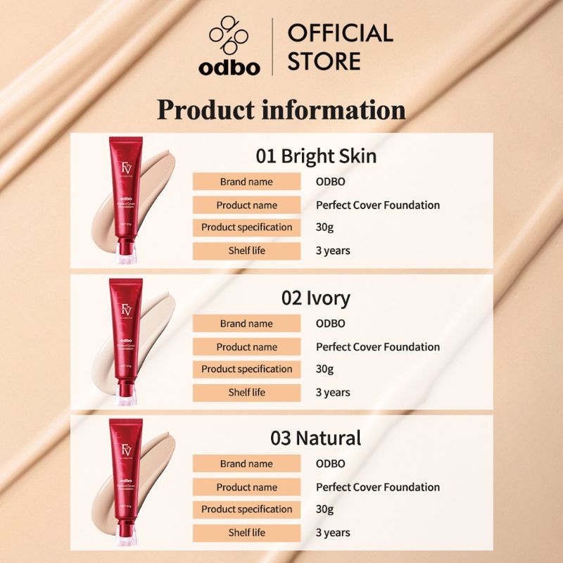 OdbO FV Original Cover Foundation 30g/Original Perfect Magic