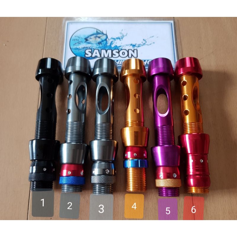 reel seat stainless titanium tebal no. 16 kualitas scorpion utk custom joran rod udang spinning