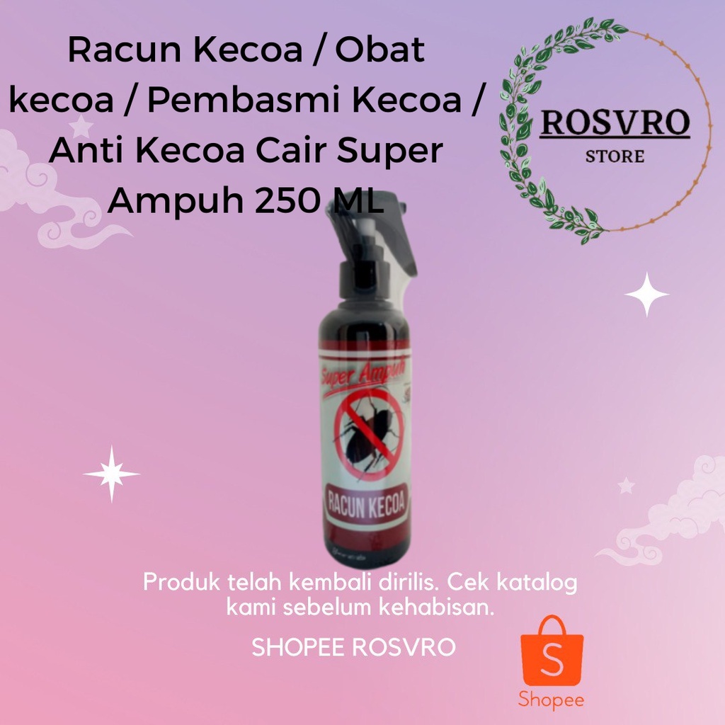 Racun Kecoa / Obat kecoa / Pembasmi Kecoa / Anti Kecoa Cair Super Ampuh 250 ML