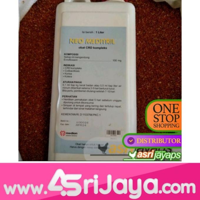 Stf108- Obat Cdr Pernafasan Unggas Neo Meditril 1 Liter Medion