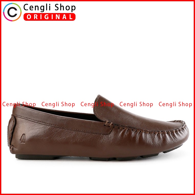 HM004 SEPATU PANSUS HUSH PUPPIES PRIA ORIGINAL LOAFER KULIT ASLI BRANDED COKLAT BROWN