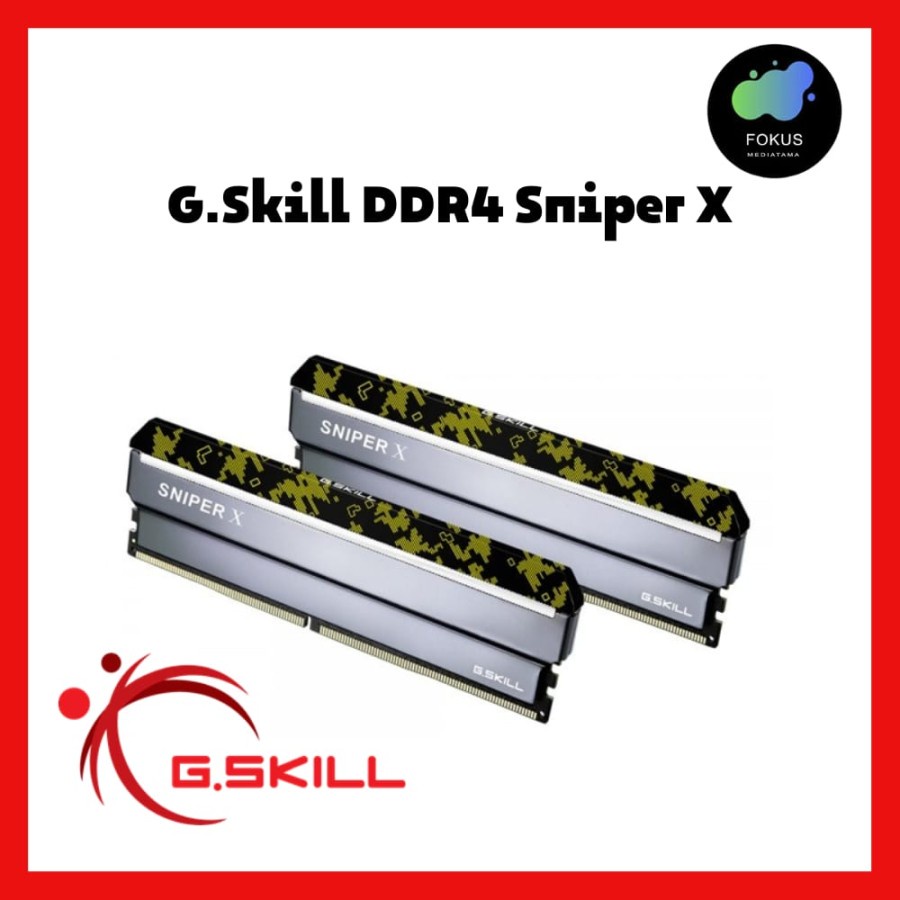 RAM Gskill DDR4 SniperX PC28800 32GB (2x16GB) - F4-3600C19D-32GSXKB