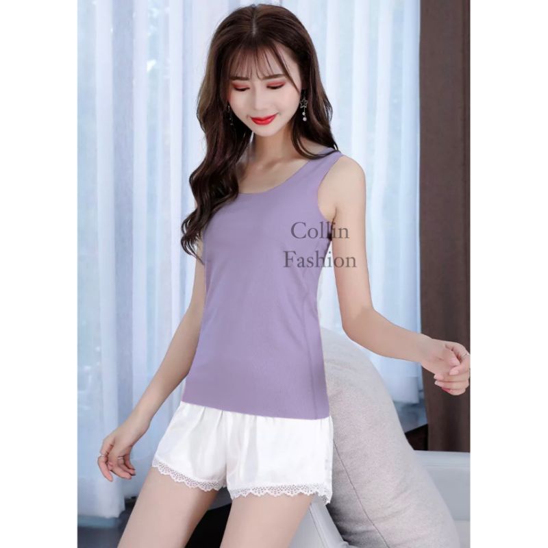 Singlet Wanita Bahan Halus / Tanktop Wanita Tali Lebar