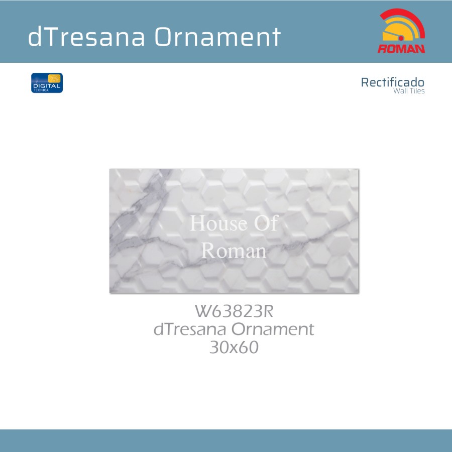 ROMAN KERAMIK DTRESANA ORNAMENT 30X60R W63823R ROMAN HOUSE OF ROMAN