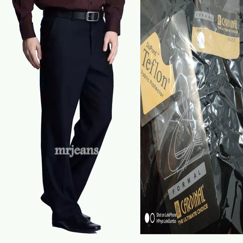 *Segera Dapatkan* Celana Dasar Panjang Kantor Kerja Cardinal Reguler Ori Pria bestseller