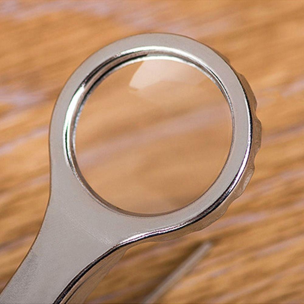 Kaca Pembesar TOP Magnifying Glass Portable Lensa Optik Untuk Membaca Perbaikan Pinset Magnifying Glass