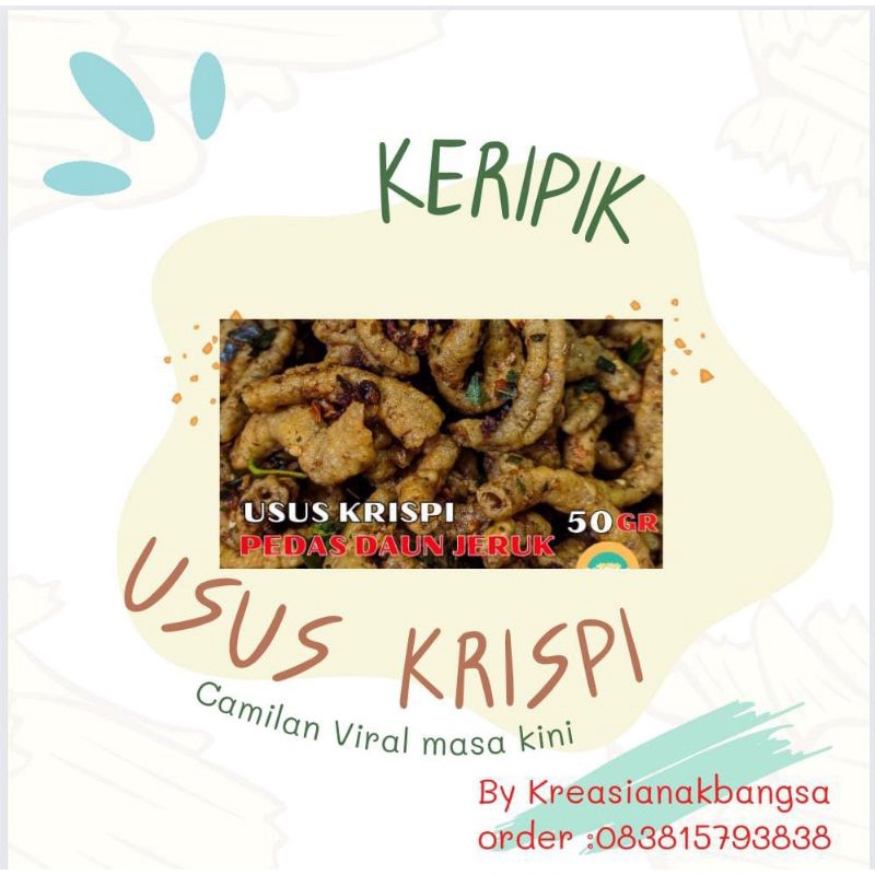 

AIR_Snack#CAMILAN VIRAL KRIPIK USUS CRISPY RASA PEDAS JERUK CIKRUH