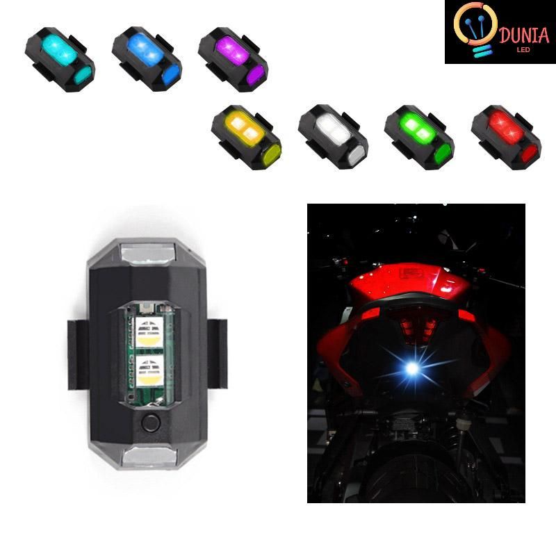 Strobo Lampu LED 7 Warna Universal Anti Tabrakan Untuk Mobil Motor