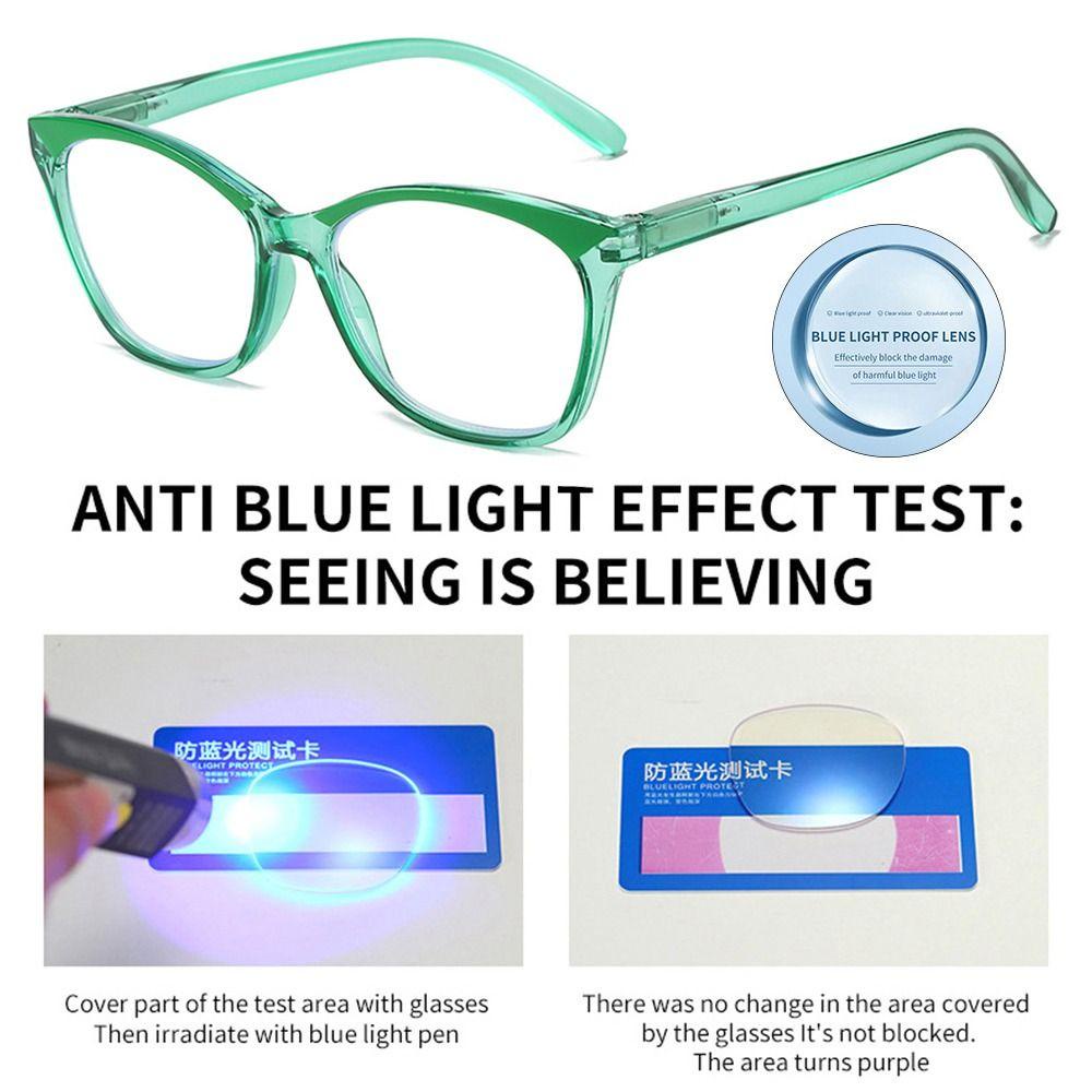 Lily Kacamata Baca Pria Wanita Frame Brow Anti-Blue Light