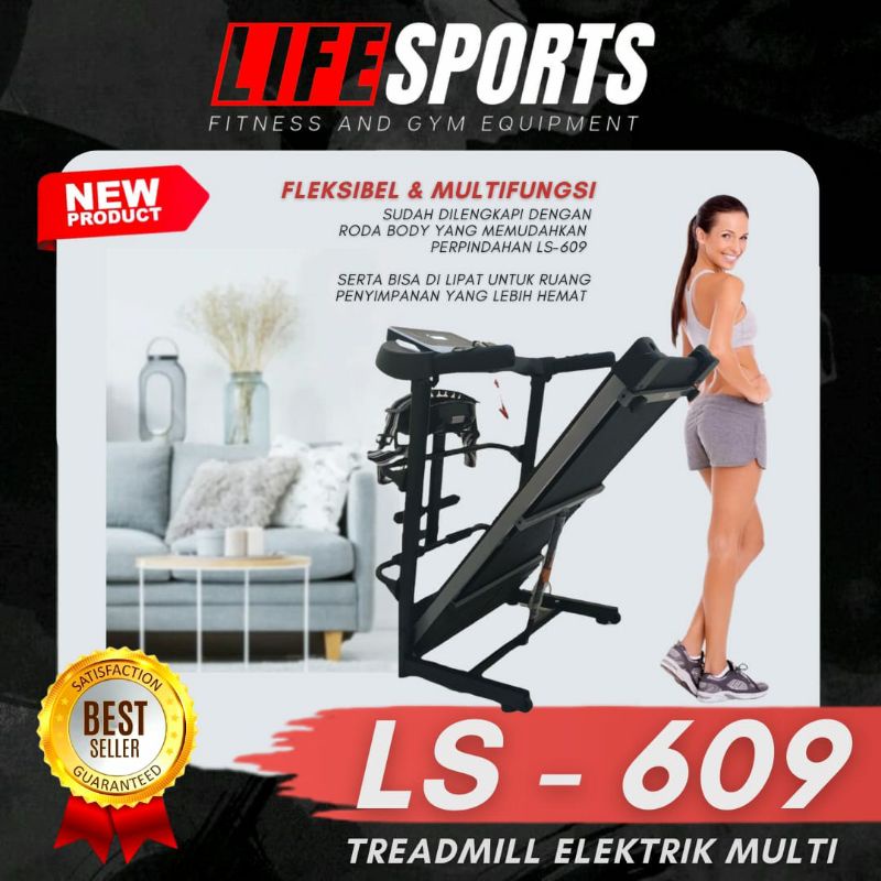 Treadmill Elektrik 3 Fungsi LS 609