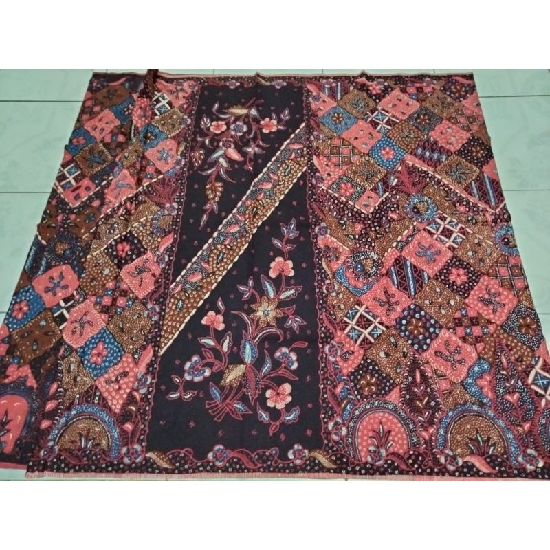 kain sarung batik tulis asli pria wanita khas trusmi cirebon motif klasik coklat bahan katun