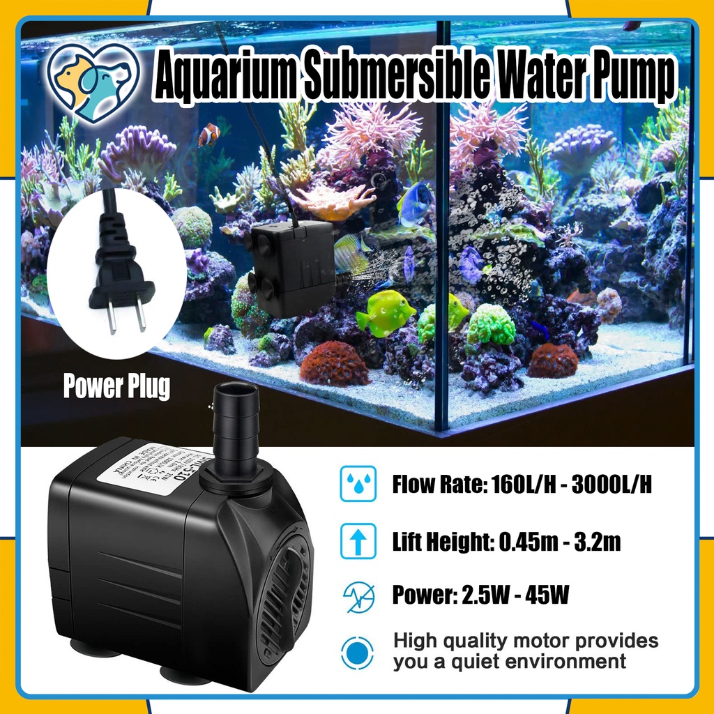 Jual L H Pompa Kolam Ikan Koi Mesin Air Terjun Celup Low Watt Submersible Aquarium Water Pump