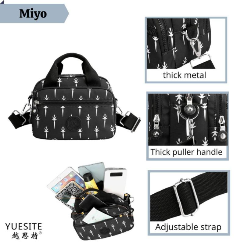 TAS YUESITE MIYO TENTENG SELEMPANG SLEMPANG WANITA IMPORT CYUTEBAGS