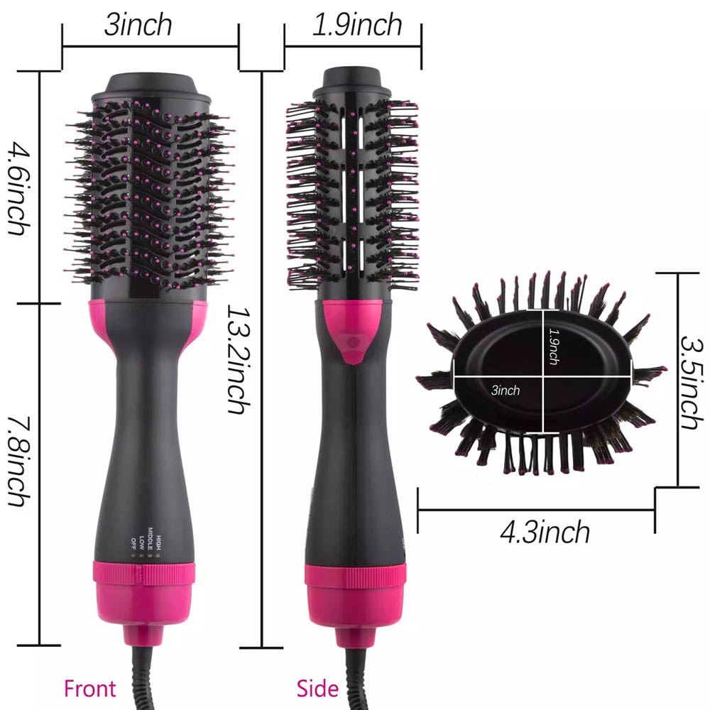 Sisir Rambut Penata Rambut, Pengembang Rambut, Pelurus dan  Pengering - One Step Hair Dryer Styler Hot Air BLOW Brush Sisir Stylist