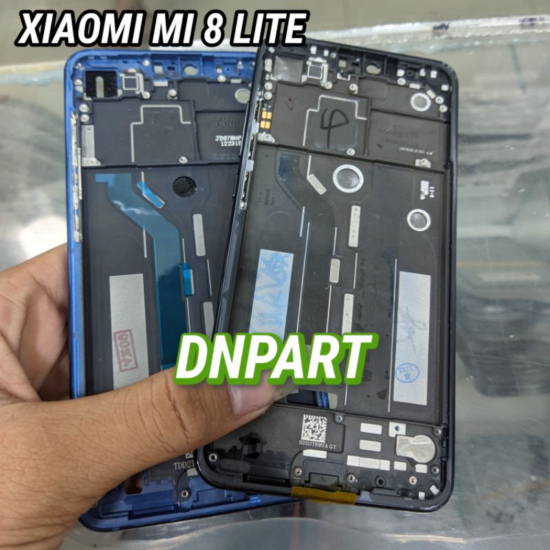 FRAME BAZEL TULANG TENGAH TATAKAN LCD XIAOMI MI8LITE / MI 8 LITE ORIGINAL
