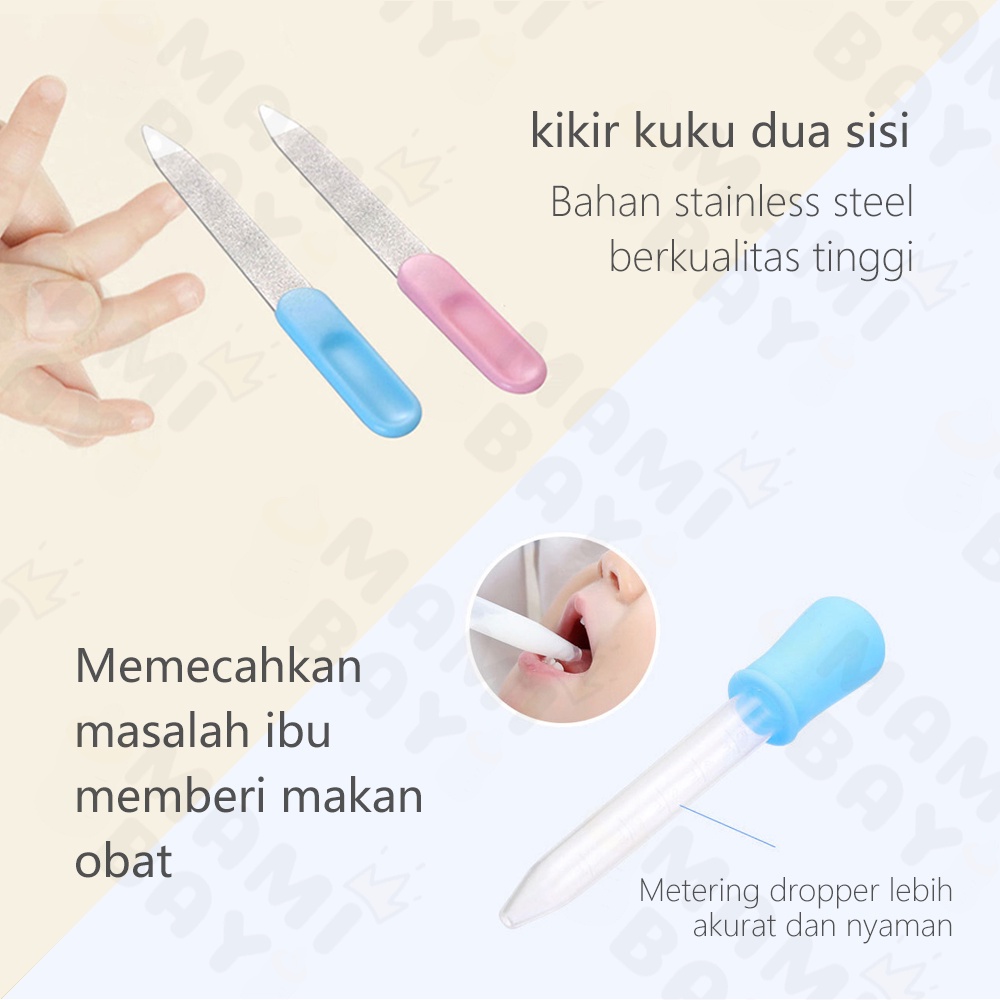 OKEYI Baby Care Kit Set 10 in 1/Gunting kuku bayi/Sisir Baby/Kado lahiran newborn