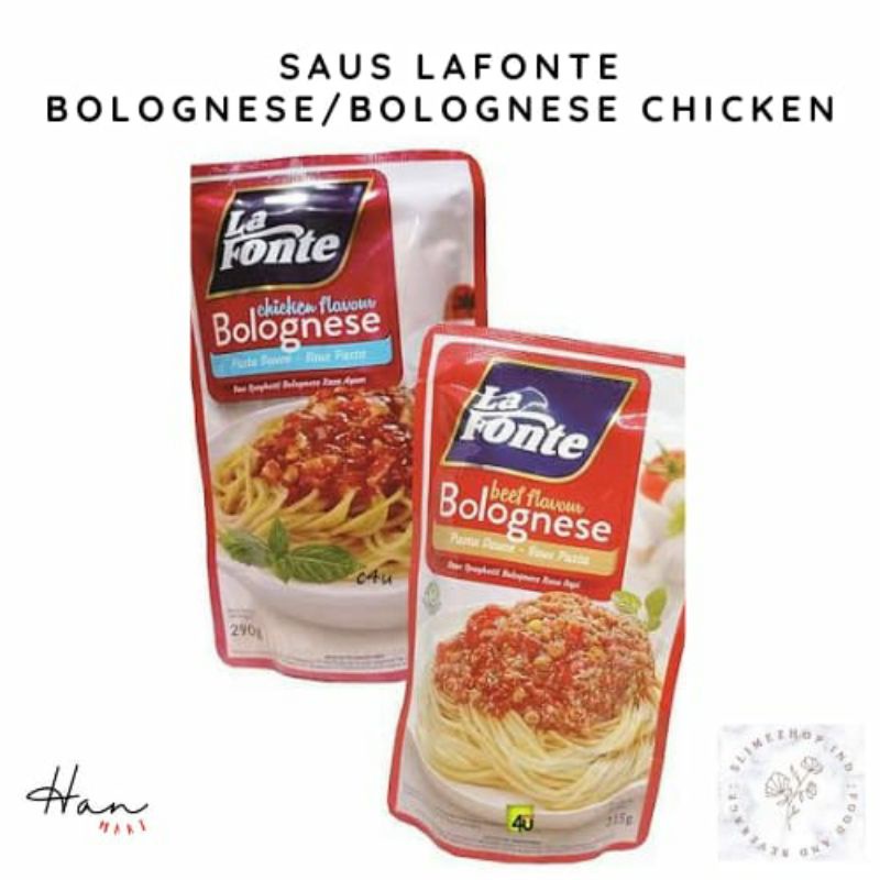 

SAUS LA FONTE BOLOGNESE 315gr / BOLOGNESE CHICKEN
