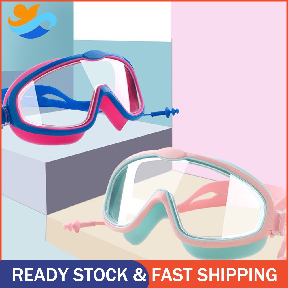 Kacamata Renang Anak &amp; Remaja Warna Warni Rainbow Lucu Swiming Googles Speeds Anti Fog 3 Colors