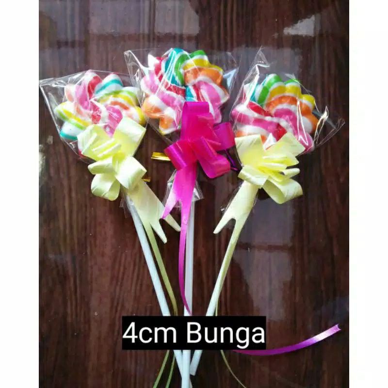 

Permen Lolipop 4 cm Bentuk Bunga Matahari Isi 20 Pcs