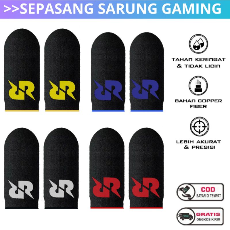 RRQ HOSHI LOGO Sarung Jempol Jari Game Anti Keringat Finger Sensitif Anti Keringat Premium