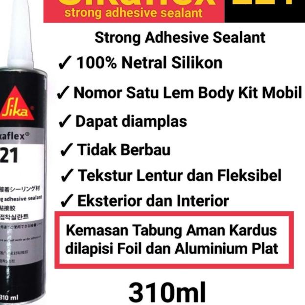 

Lem SIKA 221 /SIKAFLEX 221 Strong Adhesive Sealant 310ml - BLACK - White