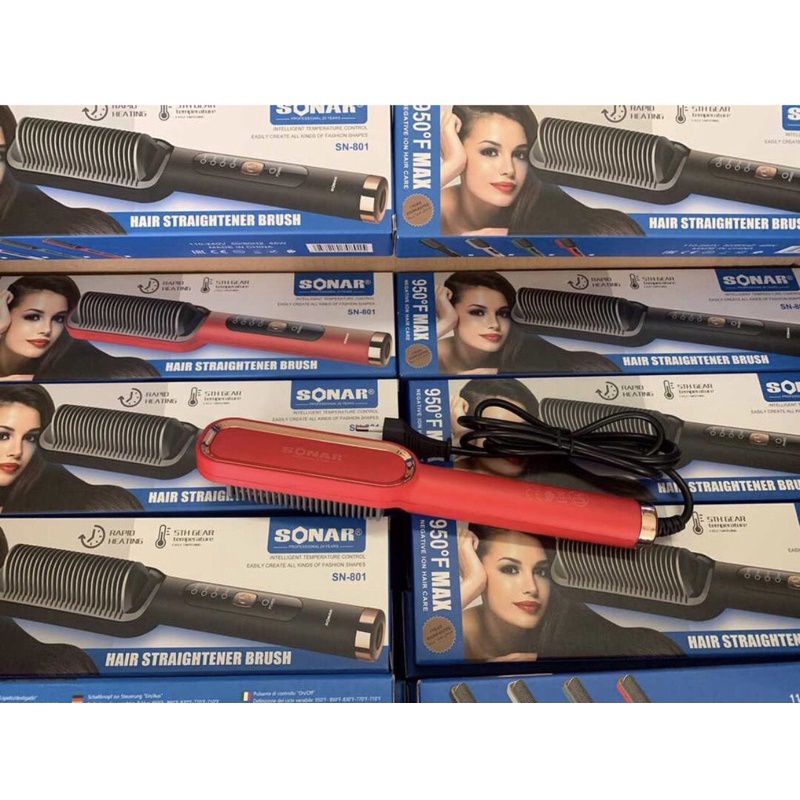 Catok Sisir Catok Pelurus Rambut Catok Sisir 2in1