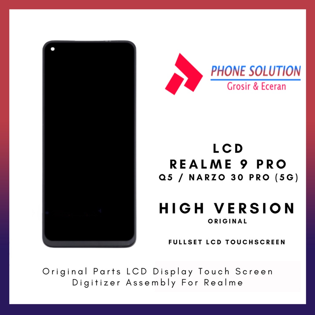 LCD Realme 9 Pro / LCD Realme Q5 / LCD Narzo 30 Pro (5G) Fullset Touchscreen Original 100% // Supplier LCD Oppo - Garansi 1 Bulan