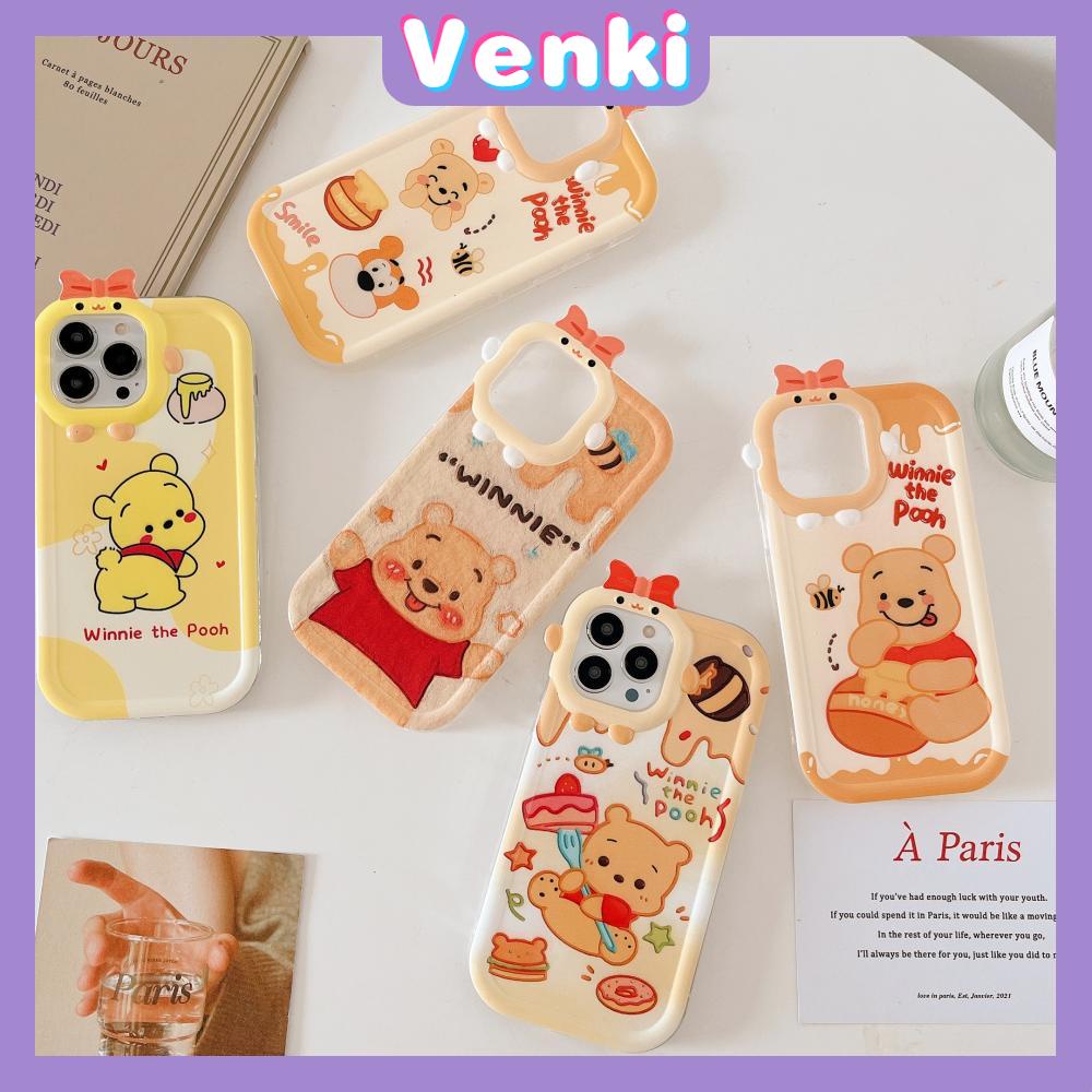 iPhone Case Silicone Soft Little Monster Case Glossy Cute Cartoon Bear Airbag Shockproof Protection Camera Compatible For iPhone 14 Pro Max 13 12 11 Pro 7 8 Plus XR