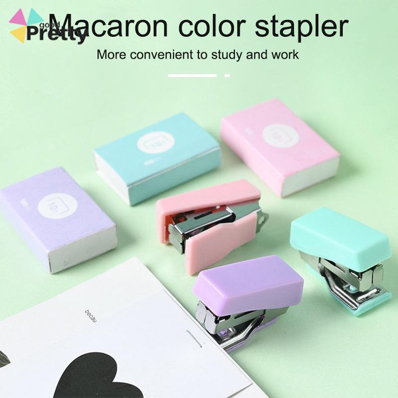 stapler staple cute set Stapler Mini Set Staples Perlengkapan Kantor  Mengikat Logam Kreatif - PD