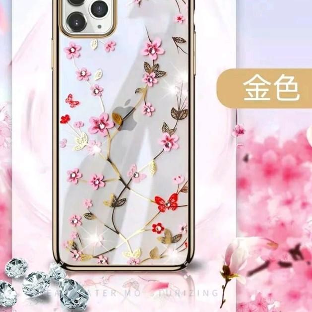 CASE IPHONE 11 / 11 PRO / 11 PRO MAX SULADA FLOWER MOTIF ORIGINAL - Hitam, IP 11