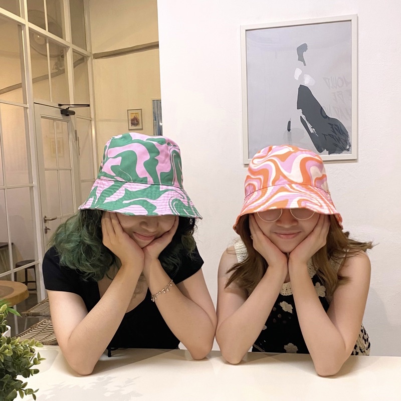 NOTTE -  Reversible Bucket Hat Checkered Pattern Series