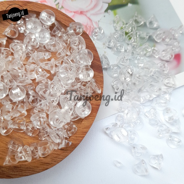 Tempelan Clay Resin Transparan Bandul Clay