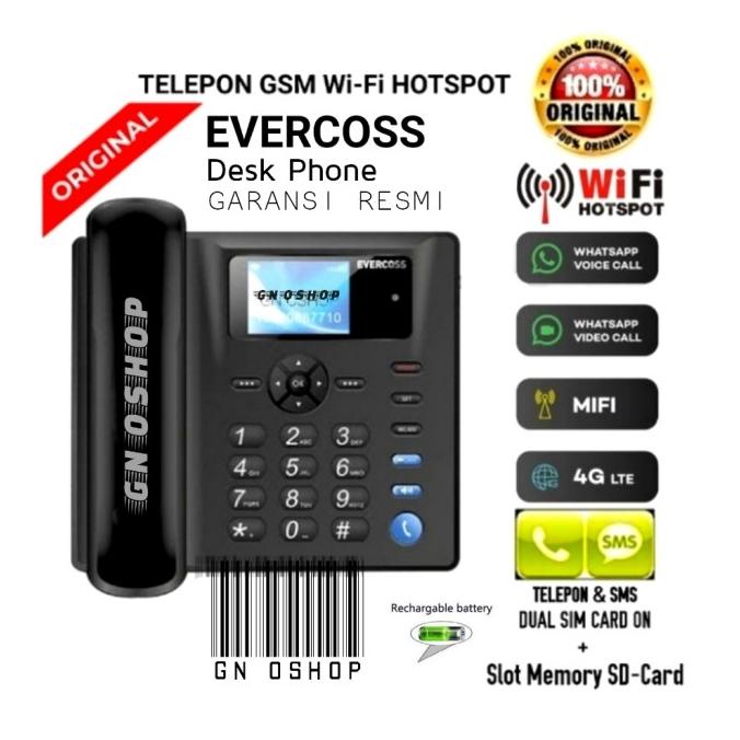 Telepon GSM WiFi Hotspot Untuk Rumah Kantor - LTE 4G VoLTE Fwp Fwt GSM