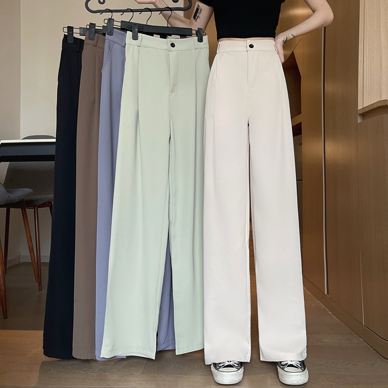 Loose Pants 332 Trousers Wanita Anti Kusut - Celana Kulot Highwaist Wanita Bahan Jatuh Celana Kantor Formal / Casual