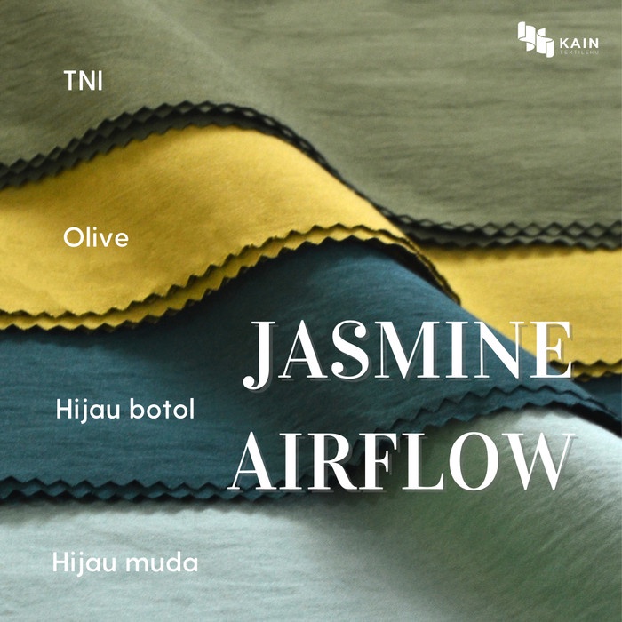 Cloth Bahan Kain Jasmine Airflow Semi Crinkle 0,5 Meter