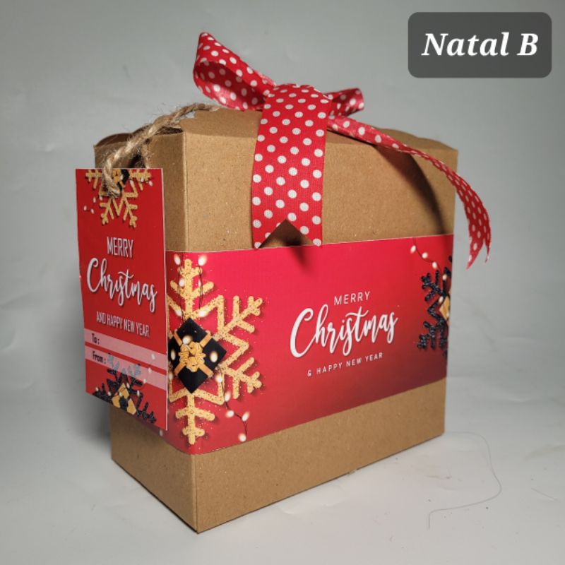 

Dus Kotak Kraft Muat 1-2 Toples 350gr Gift Box Edisi Lebaran Idul Fitri Natal Christmas