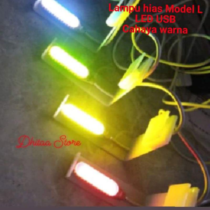 Lampu hias aquarium led USB cahaya warna untuk soliter/aquarium mini