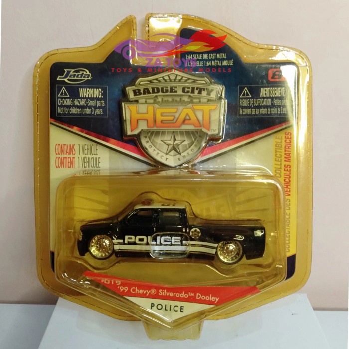 Diecast Chevrolet Silverado Dooley 99 Police by Jada Heat Skala 1:64 NUSEL