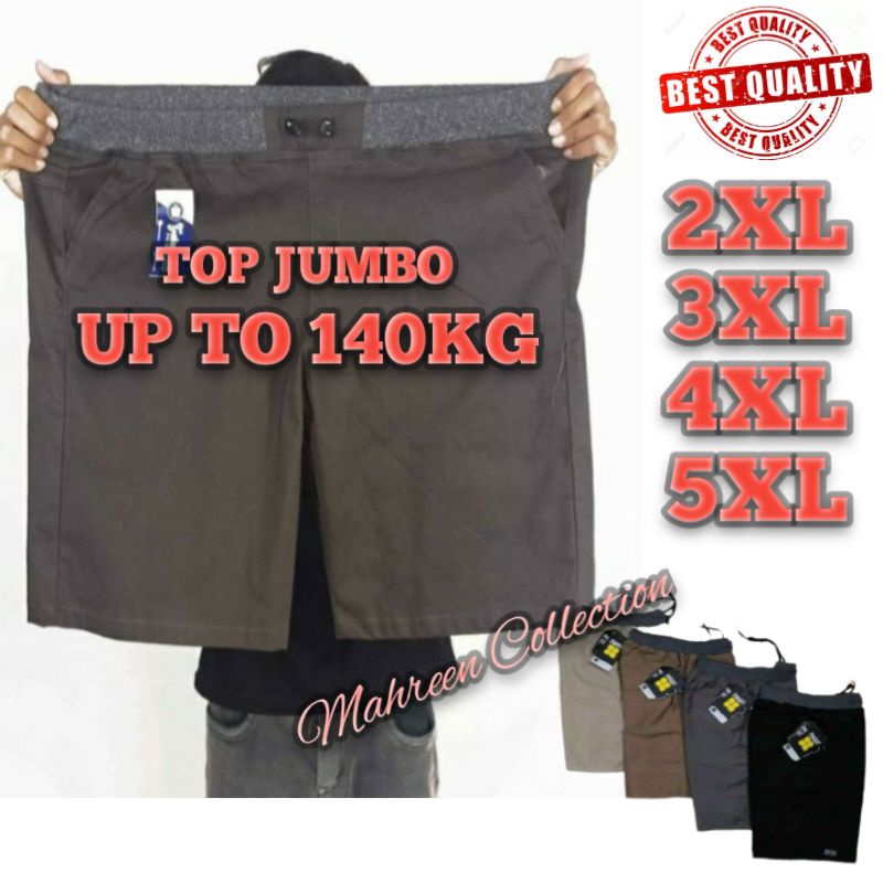 Celana Pendek Pria Super Jumbo Polos / Celana Chinos 2XL 3XL 5XL