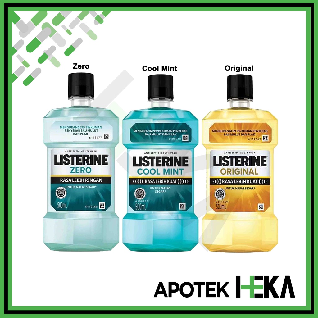 Listerine Mouthwash 500 ml - Obat Kumur Antiseptik (SEMARANG)