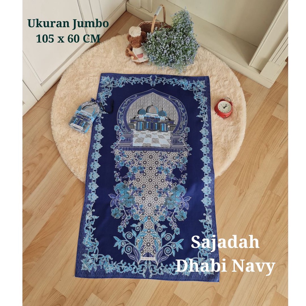 ABA - AGENBAJU - SAJADAH TRAVEL | SAJADAH SOUVENIR UMROH | SAJADAH JUMBO - oleh oleh haji - tahlihan - souvernir - bingkisan haji - 40 harian-thr lebaran -oleh oleh umroh - umroh-sedekah (READY STOCK)-SAJADAH DHABI NAVY