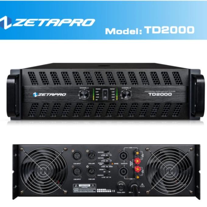 COD Power Amplifier 2 Channel Zetapro TD2000 TD 2000 TD-2000 class TD