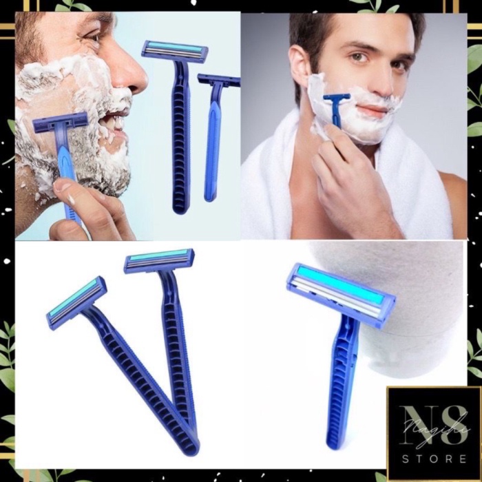 Jual Alat Cukur Kumis Dan Jenggot Biru Mata Pisau Cukuran Jenggot Kumis Mister Cukur Ligo