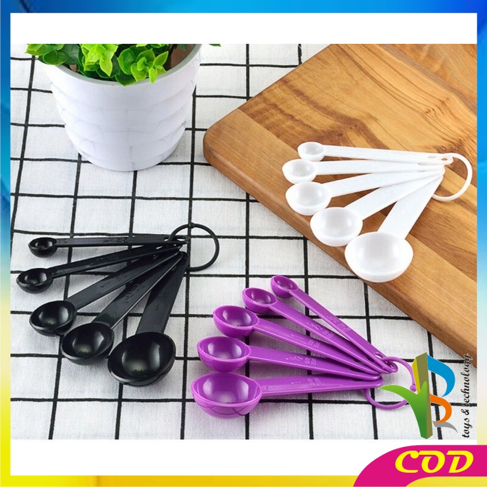 RB-C142 Sendok Takar Set 5IN1 Measuring Spoon Sendok Ukur Bumbu Dapur Sendok Takaran MPASI Bayi