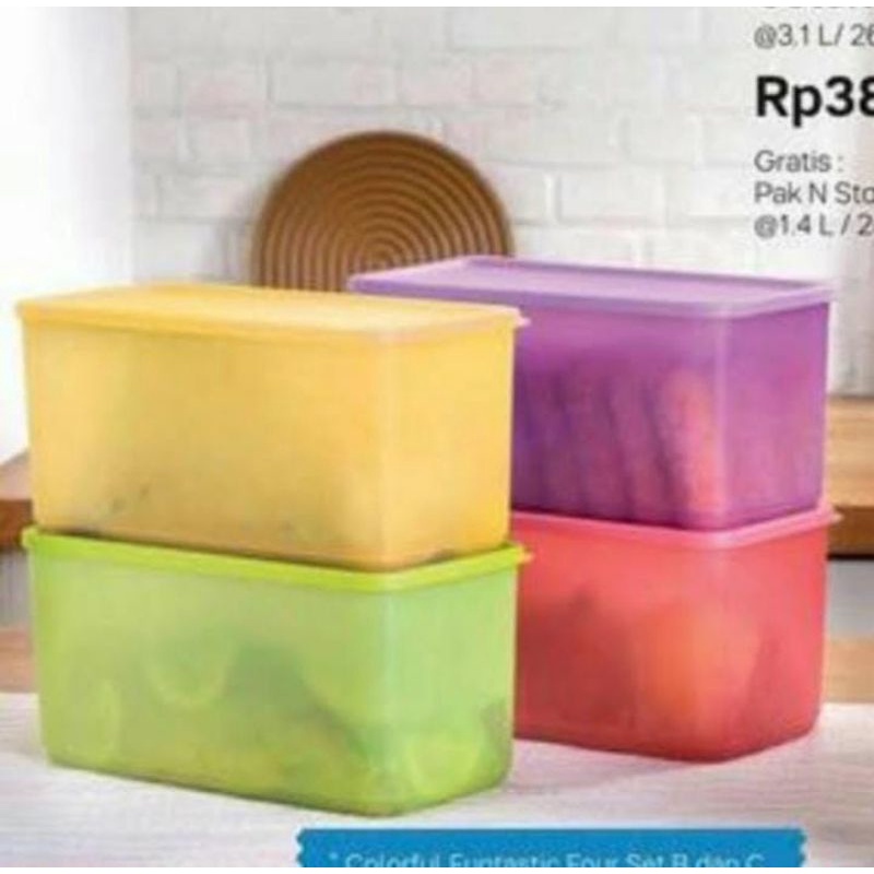 Tupperware toples colorful Funtastic Four