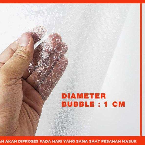 

BUBBLE WRAP MURAH ROLL 50 METER PUTIH BUBLE WRAP - DKM - MP ORANGE PUTIH
