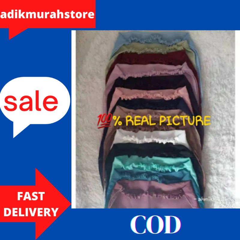 Cadar Karet Cadar Tali Karet 2 Layer Sifon Tanpa Jahitan Bawah Mata Niqab