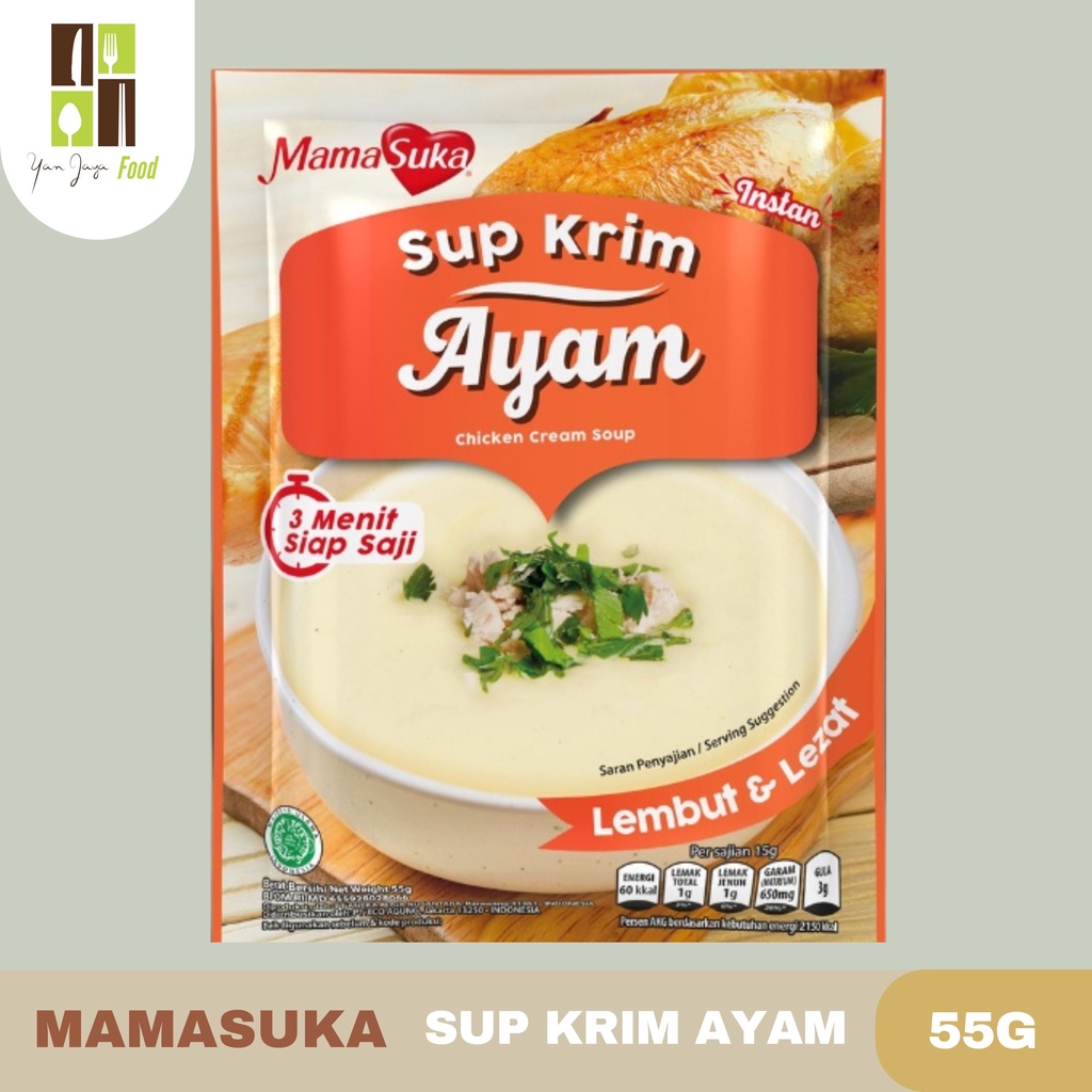 Mamasuka Sup Krim 55g [Sayur&amp;Bawang/Jamur/Jagung/Ayam/Daging Sapi]